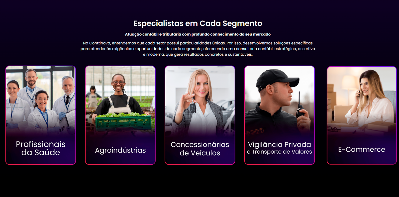 site institucional web design - Conttinova